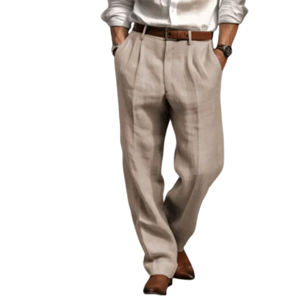 NOUVEAU RICHE Lockere Vintage Herrenhose Mit Entspannter Passform Beige