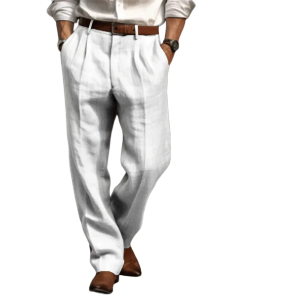 NOUVEAU RICHE Lockere Vintage Herrenhose Mit Entspannter Passform Weiß