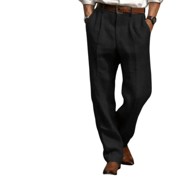 NOUVEAU RICHE Lockere Vintage Herrenhose Mit Entspannter Passform Schwarz