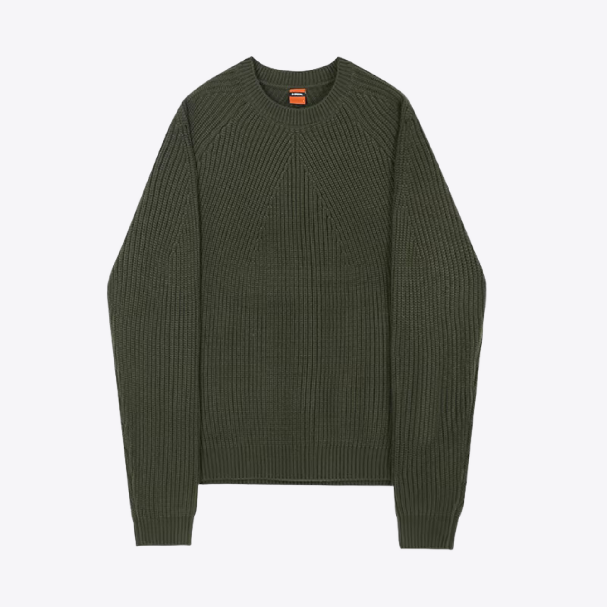 NOUVEAU RICHE Gerippter Baumwollpullover für Herren Zeitloser Komfort und Stil Vielseitiges Basic für Lagenlooks