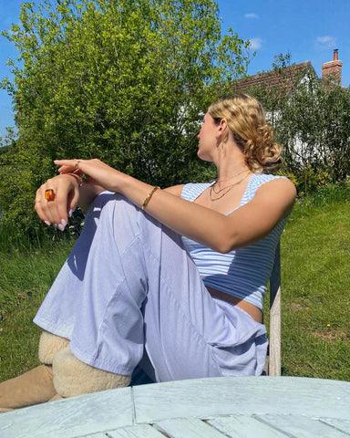 NOUVEAU RICHE Loungehose Für Damen Mit Relaxed Fit Elastischem Bund Weich Leicht Und Bequemen Seitentaschen Für Ultimativen Komfort
