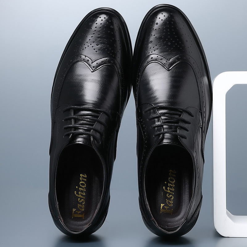 NOUVEAU RICHE Handgefertigte PU leder Abendschuhe Komfortabel Stilvoll schwarz