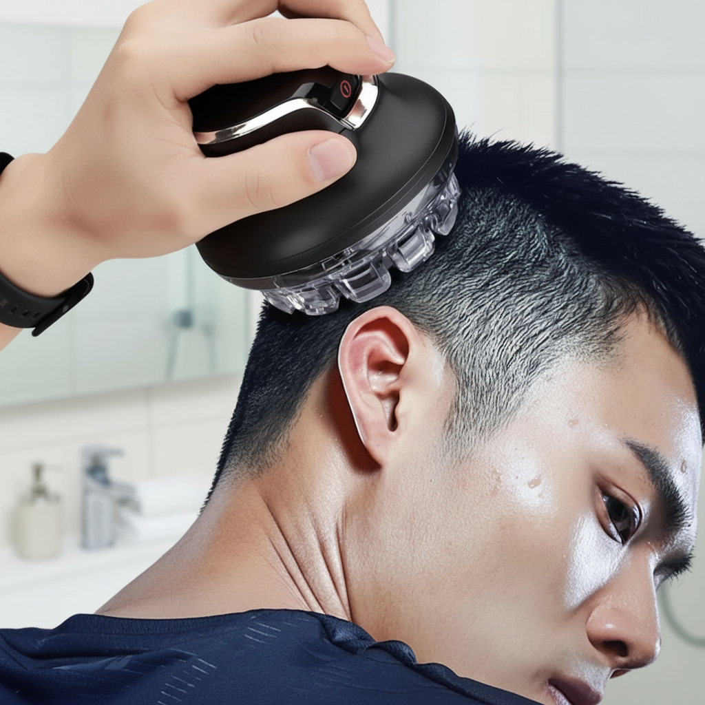 NOUVEAU RICHE Kabelloser Haarschneider für Männer – Akku Haarschneidemaschine für Haare, Bart & Schnurrbart mit Aufsteckkämmen