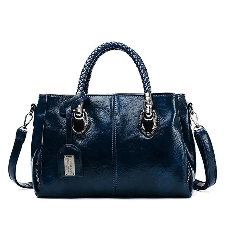 NOUVEAU RICHE Damen Große Tasche – Geräumige Handtasche mit Eleganz und Großzügigem Design blau