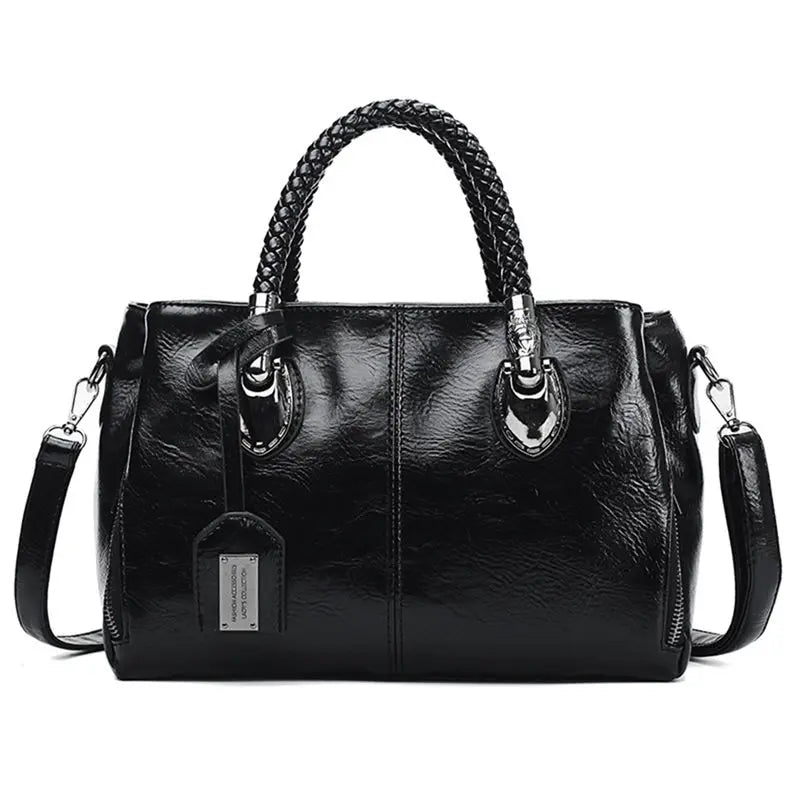 NOUVEAU RICHE Damen Große Tasche – Geräumige Handtasche mit Eleganz und Großzügigem Design schwarz