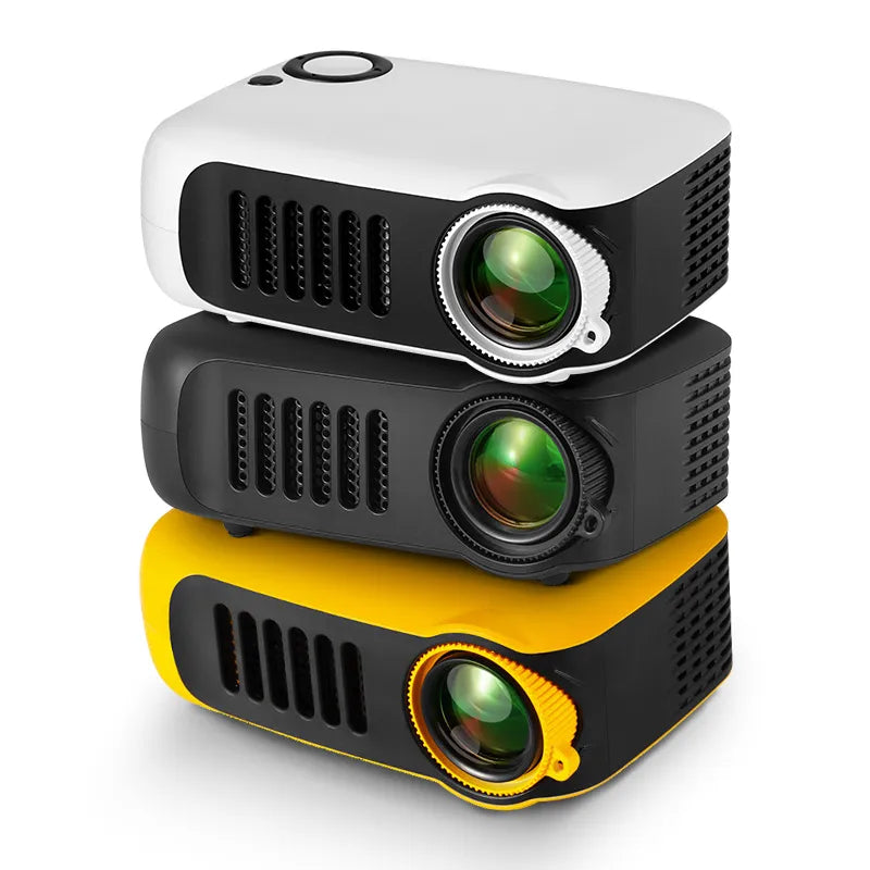 NOUVEAU RICHE Mini-Projektor tragbar – LED-Beamer bis 60 Zoll mit HDMI & Powerbank-Betrieb – für Filmabende zu Hause & draussen