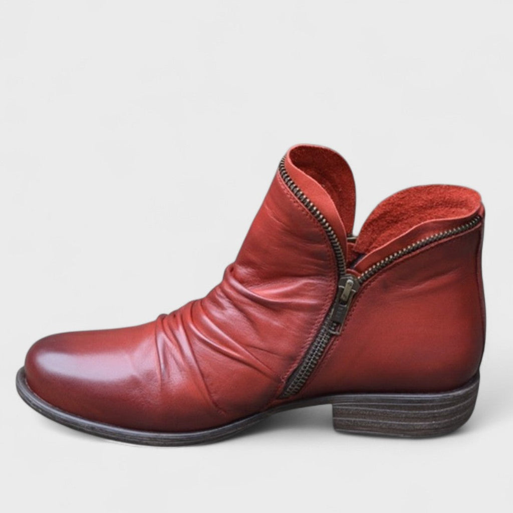 Damaris | Stiefel für Damen | Knöchelhoch mit seitlichem Reißverschluss