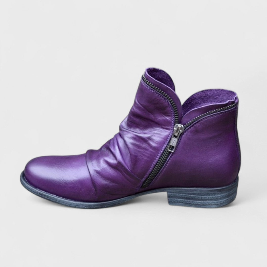 Damaris | Stiefel für Damen | Knöchelhoch mit seitlichem Reißverschluss