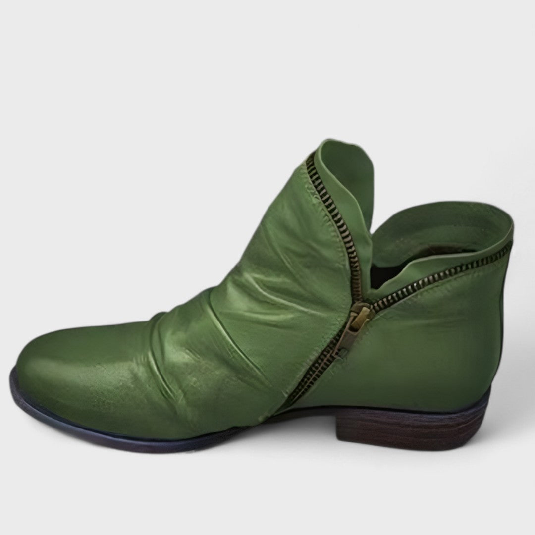 Damaris | Stiefel für Damen | Knöchelhoch mit seitlichem Reißverschluss