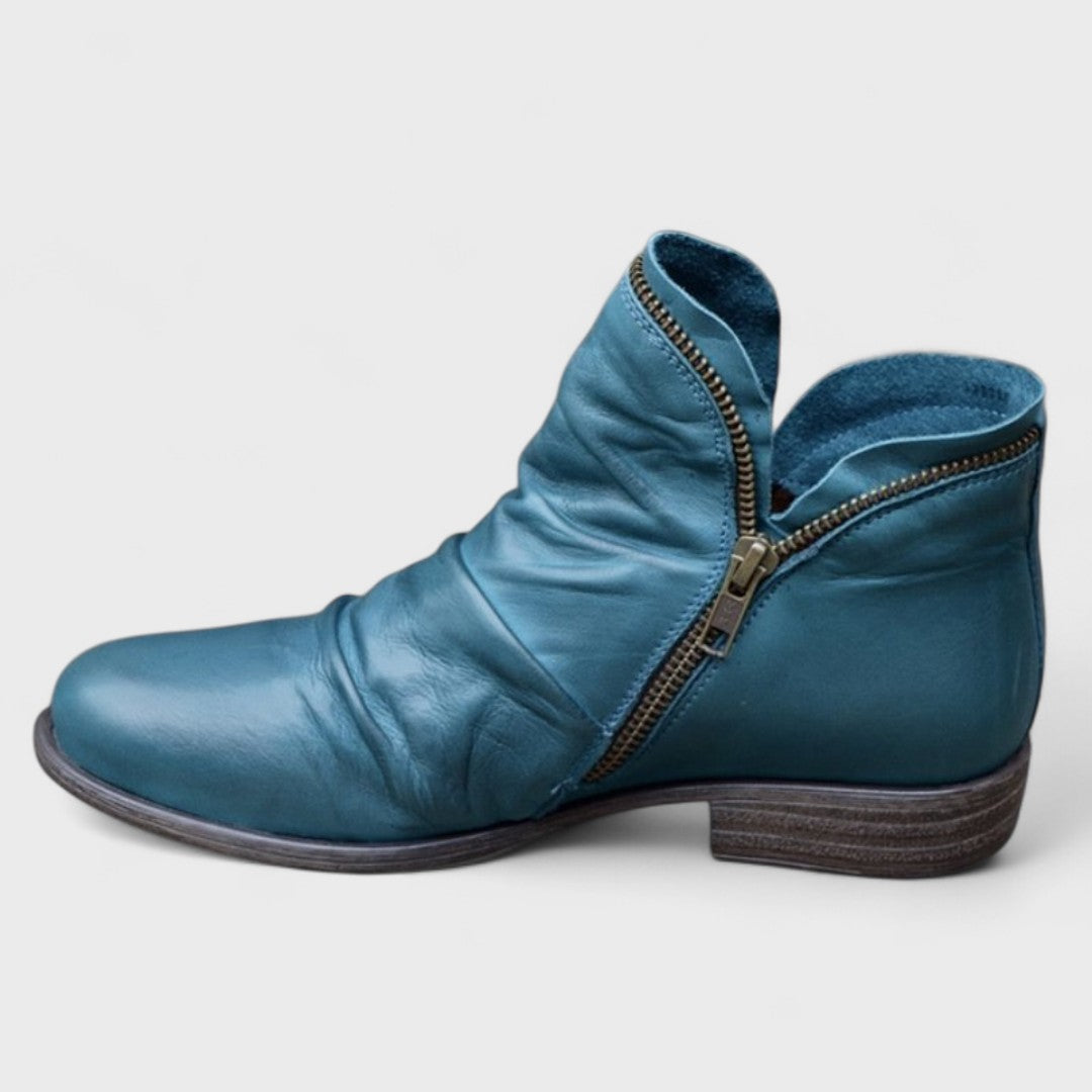 Damaris | Stiefel für Damen | Knöchelhoch mit seitlichem Reißverschluss