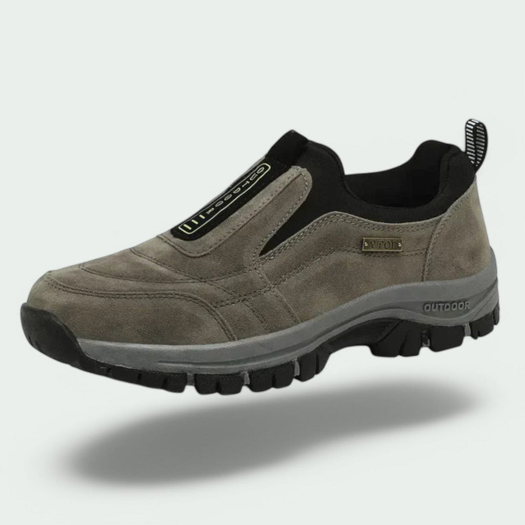 NOUVEAU RICHE Herren Wanderschuhe – Ergonomisch & Gegen Müde Füße Grau-Braun