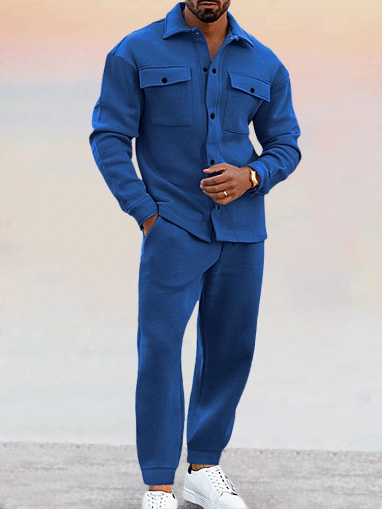 Maddox – Athleisure 2-teiliges Set – Herren-Freizeithemd und Jogginghose, stilvoll und bequem 2