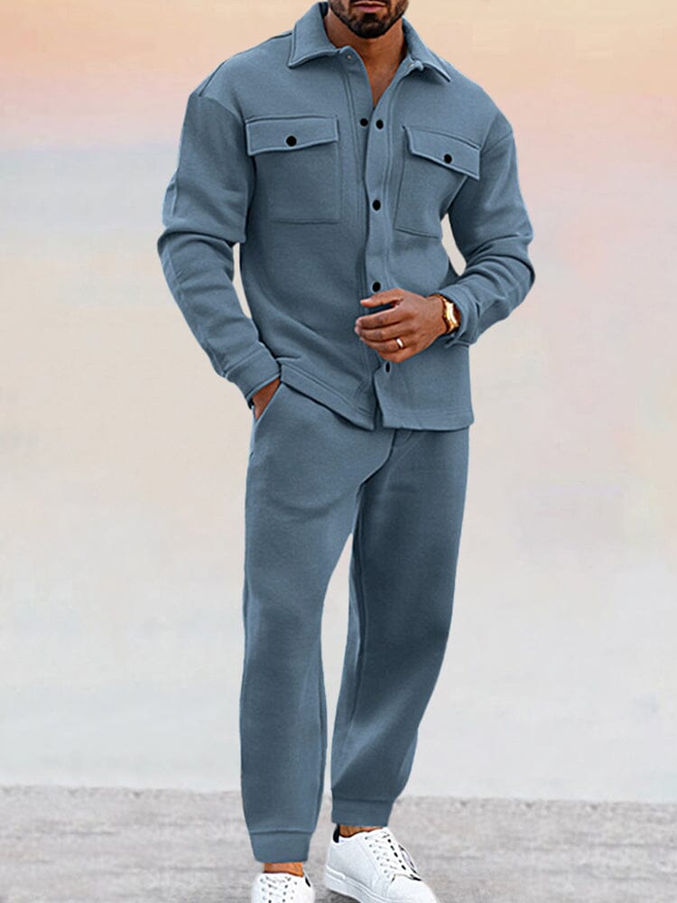 Maddox – Athleisure 2-teiliges Set – Herren-Freizeithemd und Jogginghose, stilvoll und bequem 4