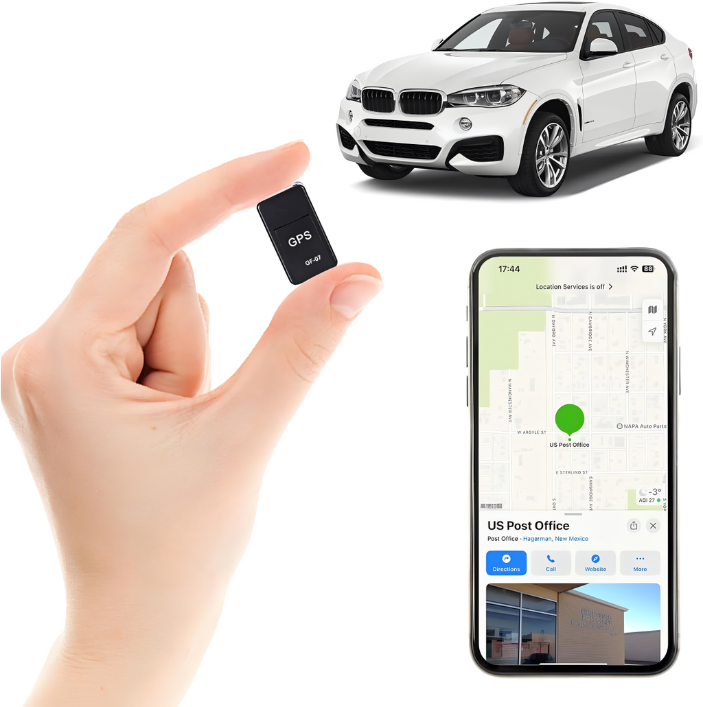 NOUVEAU RICHE Kompakter GPS-Tracker mit Magnet – GPS Tracker für Auto, Motorrad & Gepäck, wasserdicht, bis zu 180 Tage Akkulaufzeit