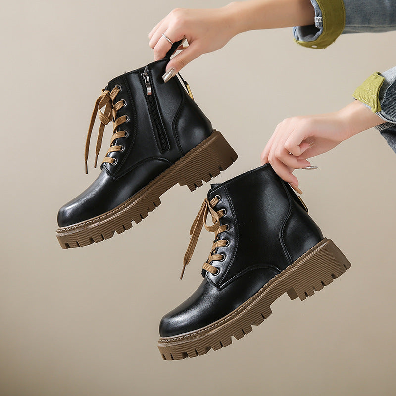Flōre | Women's Boots | Side Zipper Round Toe