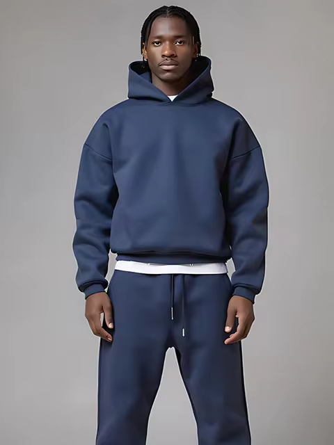 NOUVEAU RICHE Fokas | Bequemes und vielseitiges zweiteiliges Set Blau