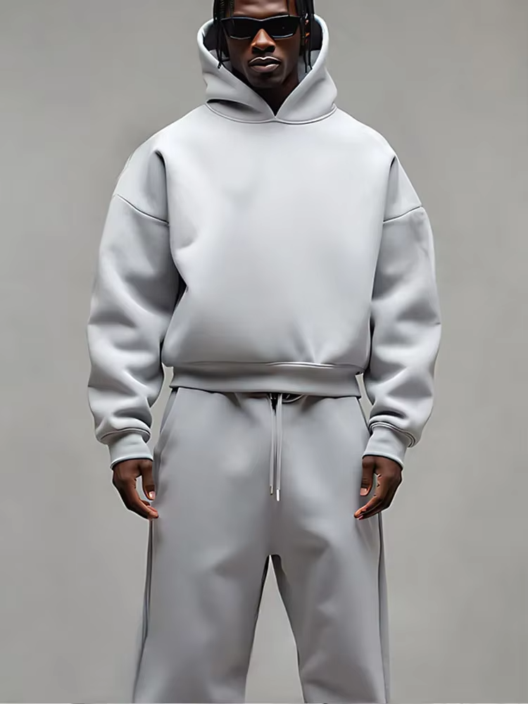 NOUVEAU RICHE Fokas | Bequemes und vielseitiges zweiteiliges Set Grau