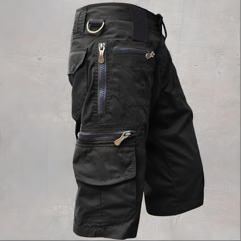 NOUVEAU RICHE Taktische Herren Shorts Mit Vielen Taschen Robustes Material Schwarz