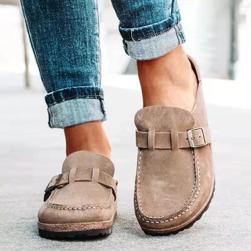 NOUVEAU RICHE Lässige Komfort Clogs Für Den Ganztägigen Alltag Und Stil Taupe