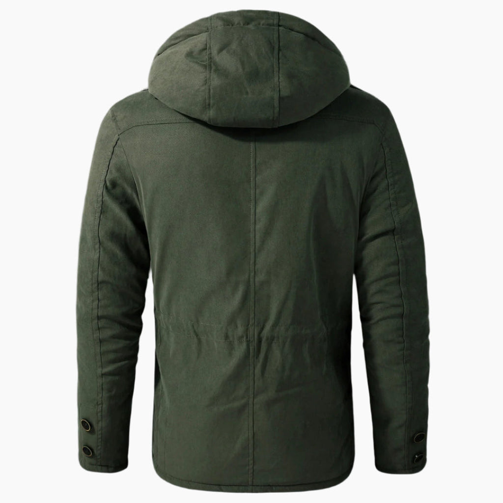 NOUVEAU RICHE Stylische warme Parkajacke für Männer mit Kapuze - Premium-Qualität