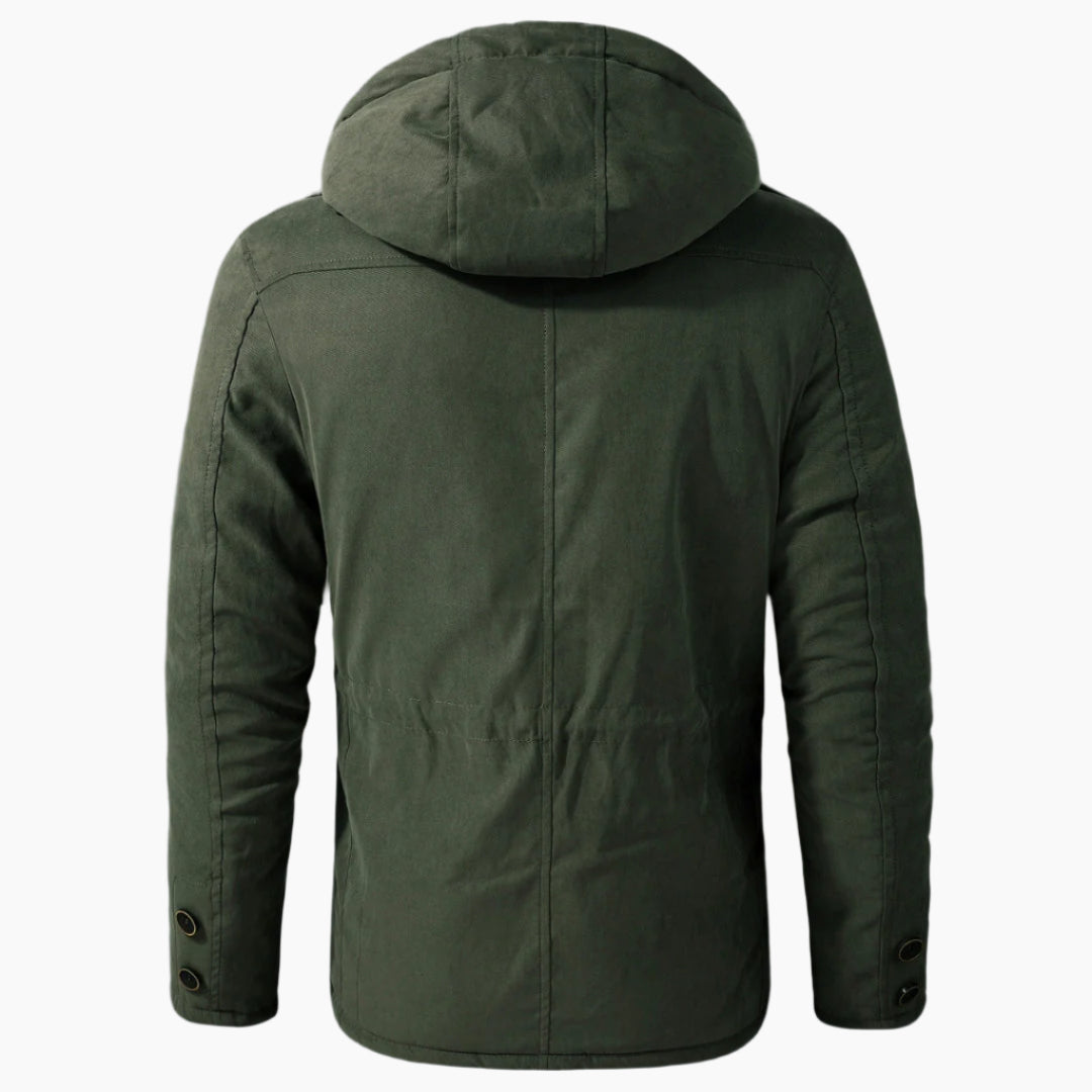 NOUVEAU RICHE Stylische warme Parkajacke für Männer mit Kapuze - Premium-Qualität