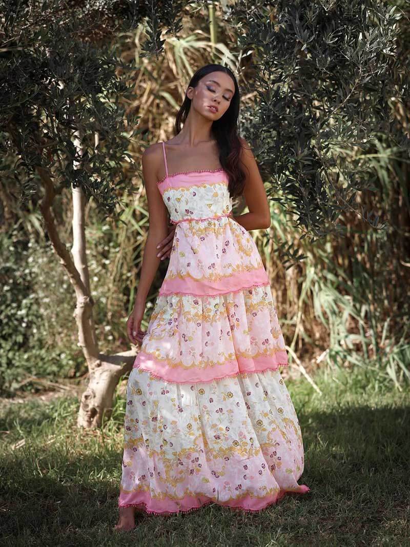 NOUVEAU RICHE Elegantes Maureen Maxikleid Für Den Sommer Mit Bequemem Schnitt Und Stilvollem Design