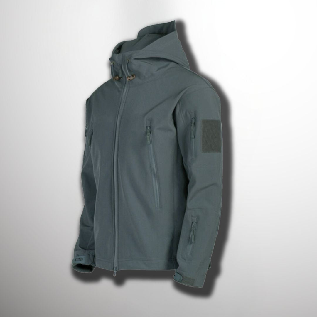 NOUVEAU RICHE Wasserdichte Jacke Herren Outdoor Alltagsbegleiter Komfort Grau