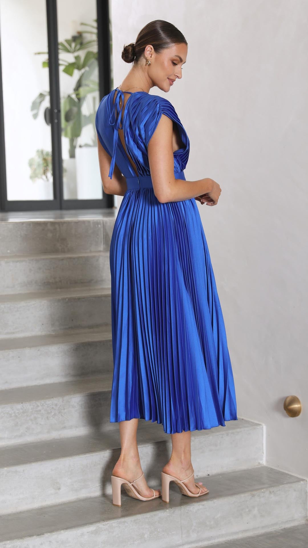 NOUVEAU RICHE Maxi-Kleid Mit Tiefem V Ausschnitt Und Rückenverschluss