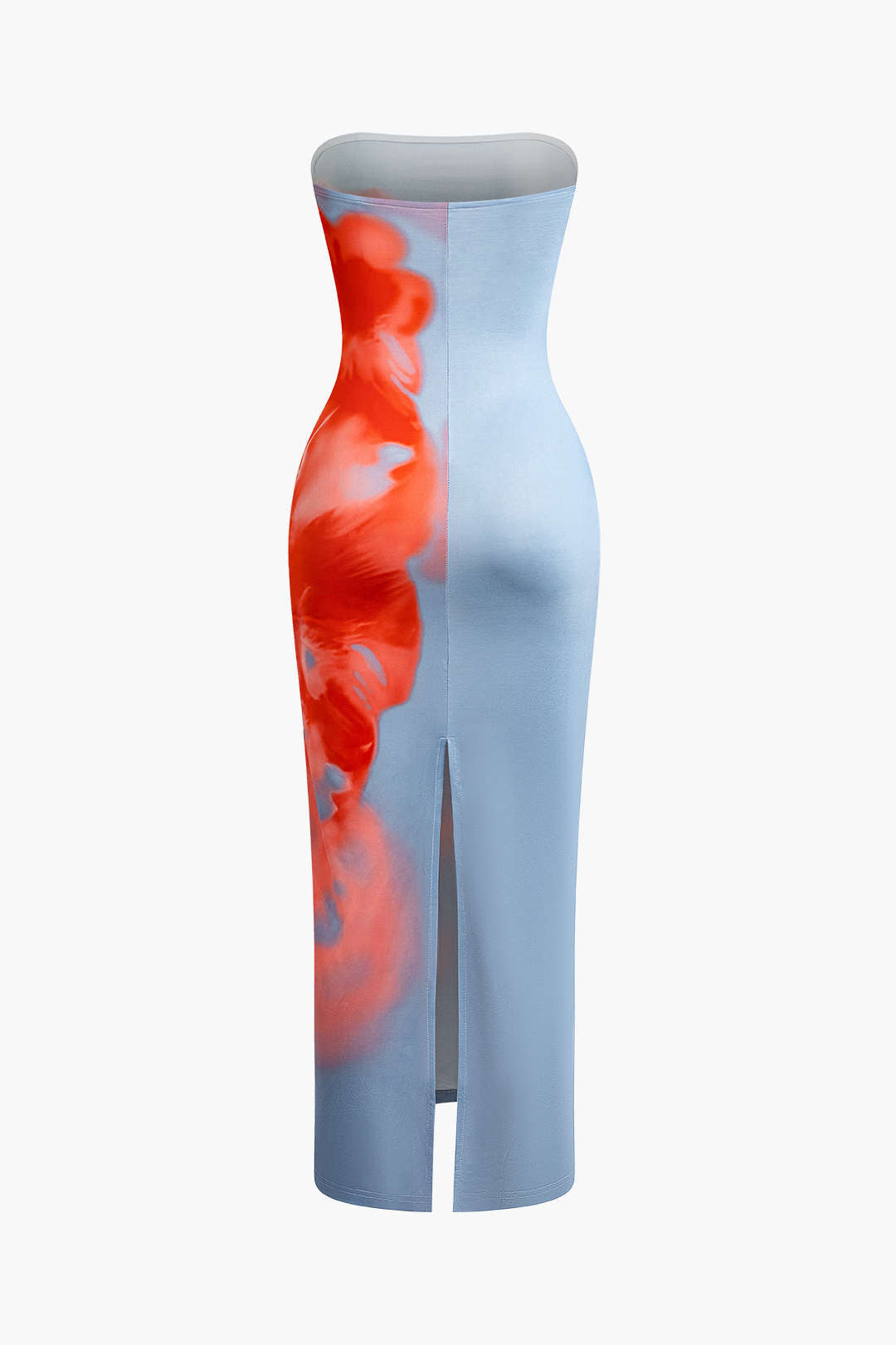 NOUVEAU RICHE Mehrfarbiges Y2K Maxikleid Mit Blumendruck Und Schlitz