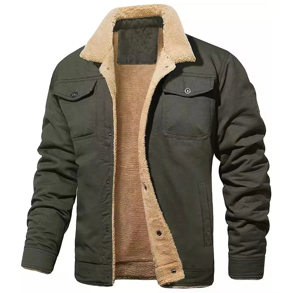 NOUVEAU RICHE Bomberjacke Baumwollfleece Warm Komfort Freizeit Größe M