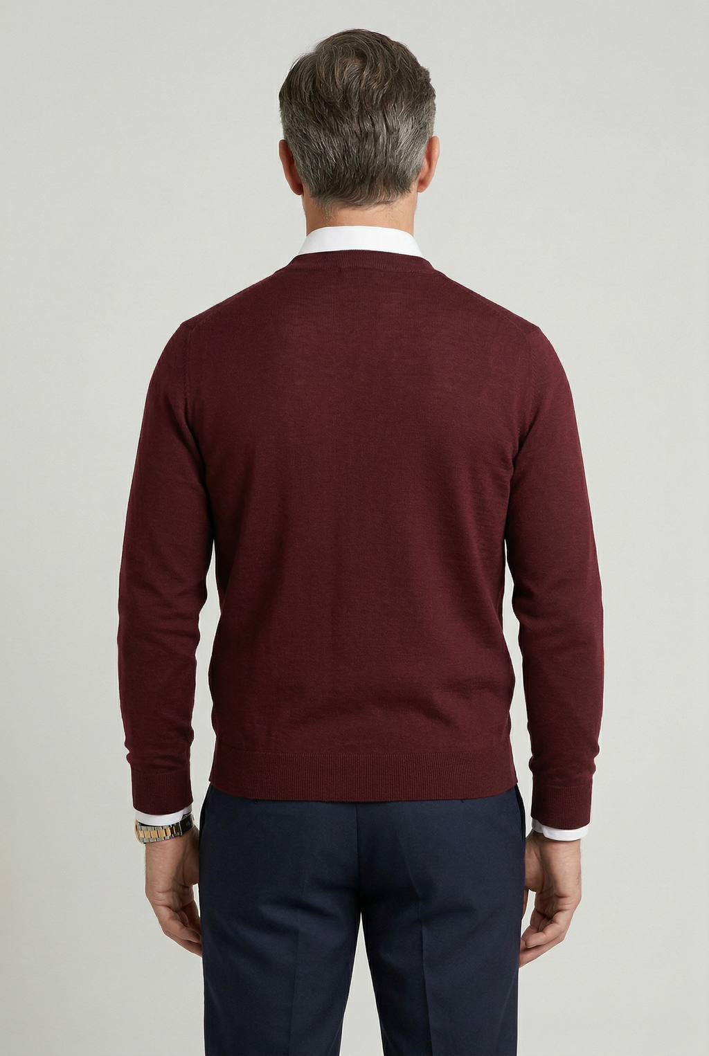NOUVEAU RICHE Calico | Herren Cardigan mit Knopfleiste und V-Ausschnitt