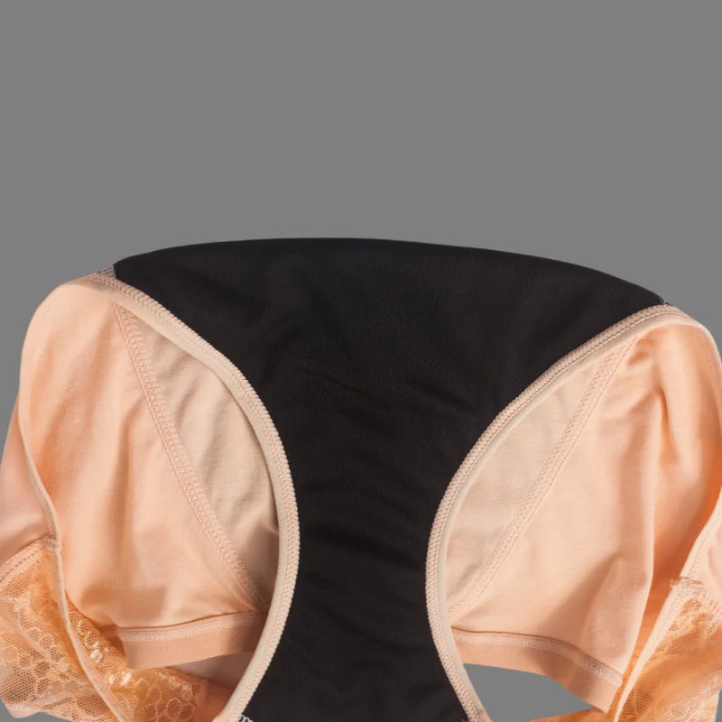 NOUVEAU RICHE Damen Menstruationshöschen Baumwolle Hohe Taille Erweitern