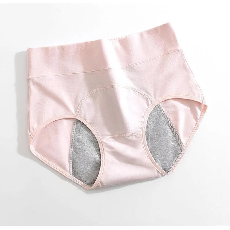 NOUVEAU RICHE Damen Menstruationshöschen Baumwolle Taille Auslaufsicher Rosa