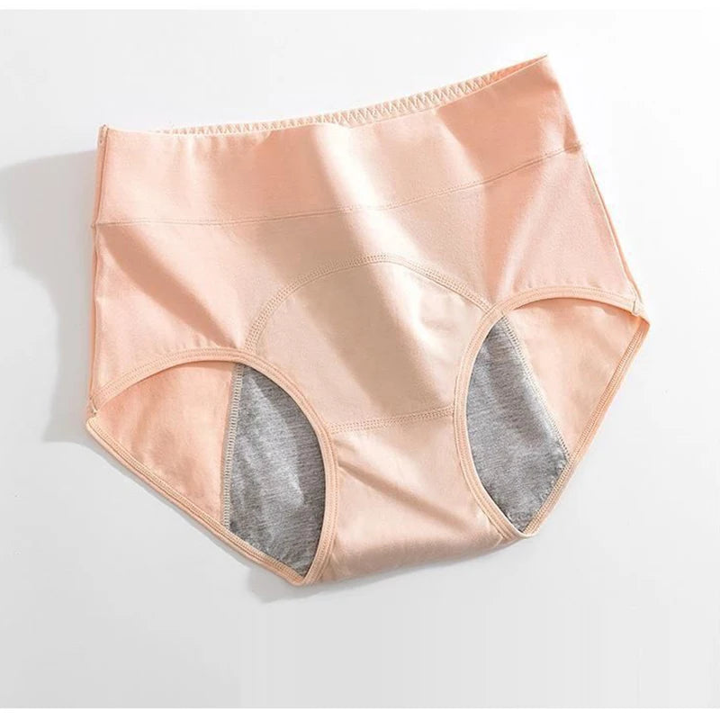 NOUVEAU RICHE Damen Menstruationshöschen Baumwolle Taille Auslaufsicher