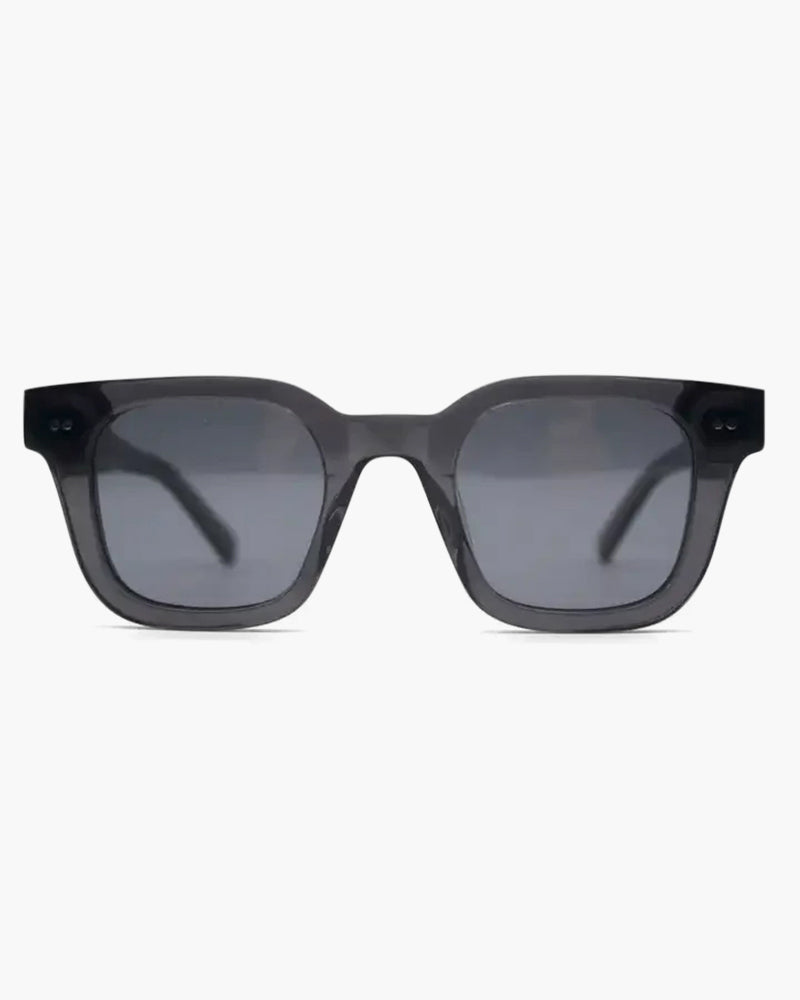 NOUVEAU RICHE Miami Sonnenbrille mit UV-Schutz für Herren und Damen – Schwarz Grau