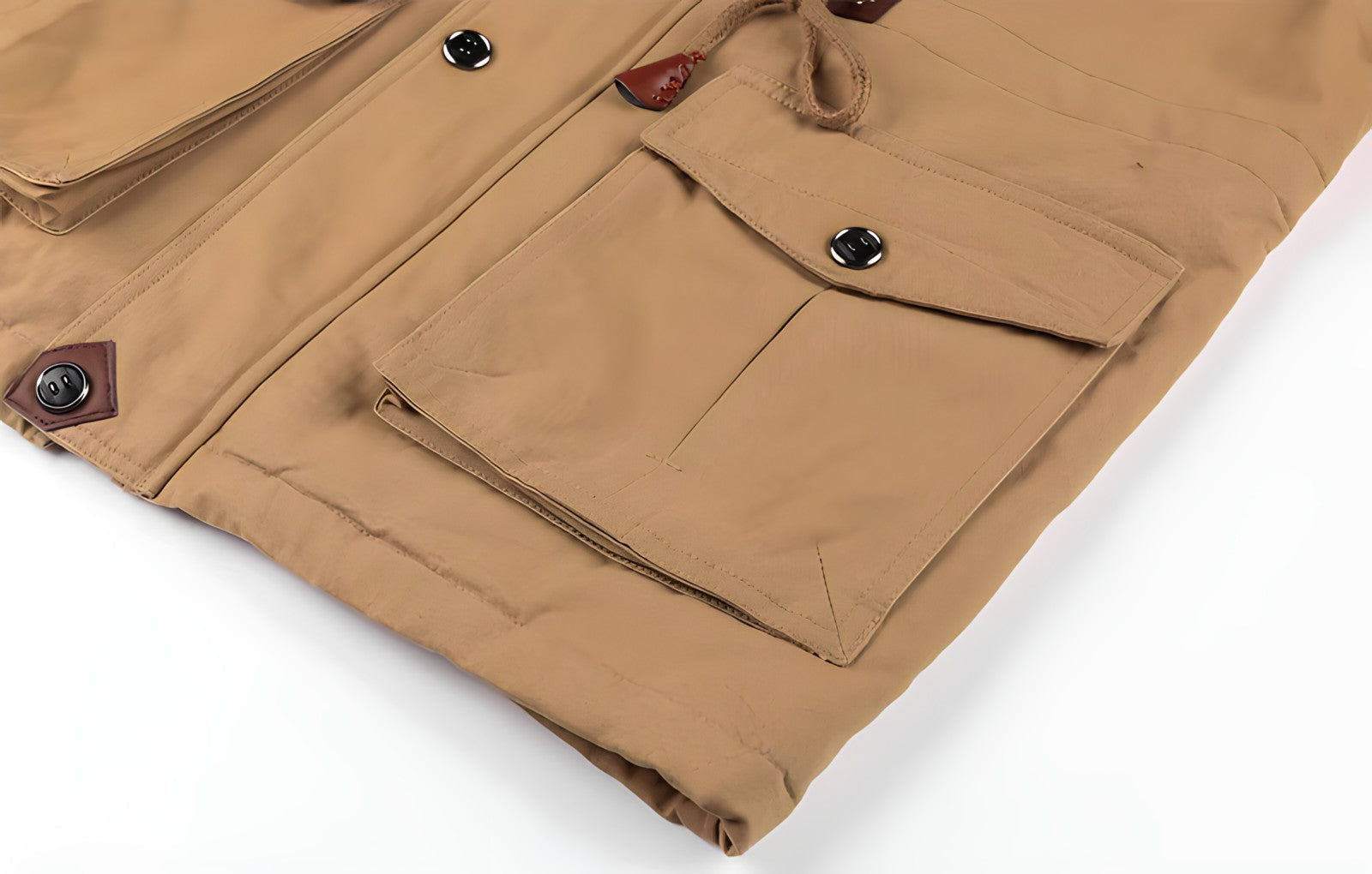 NOUVEAU RICHE Gefütterte Militärjacke Mit Kapuze Und Viel Stauraum