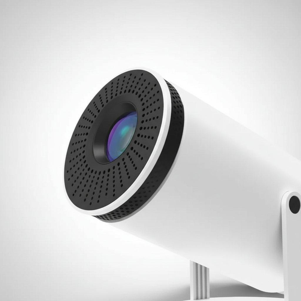 NOUVEAU RICHE Mini-Projektor mit Android 12 – Beamer bis 130 Zoll, Wi-Fi 6, Bluetooth 5.2, Auto-Trapezkorrektur, 1080p-Unterstützung & Lautsprecher