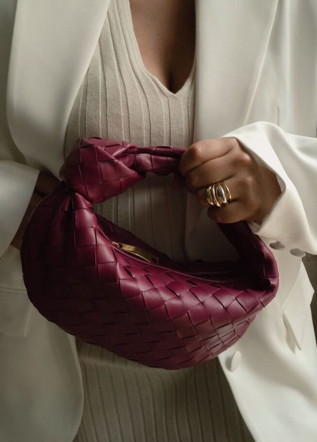 NOUVEAU RICHE Minitasche Aus Kunstleder Mit Geflochtenem Knoten Für Elegante Abendlooks