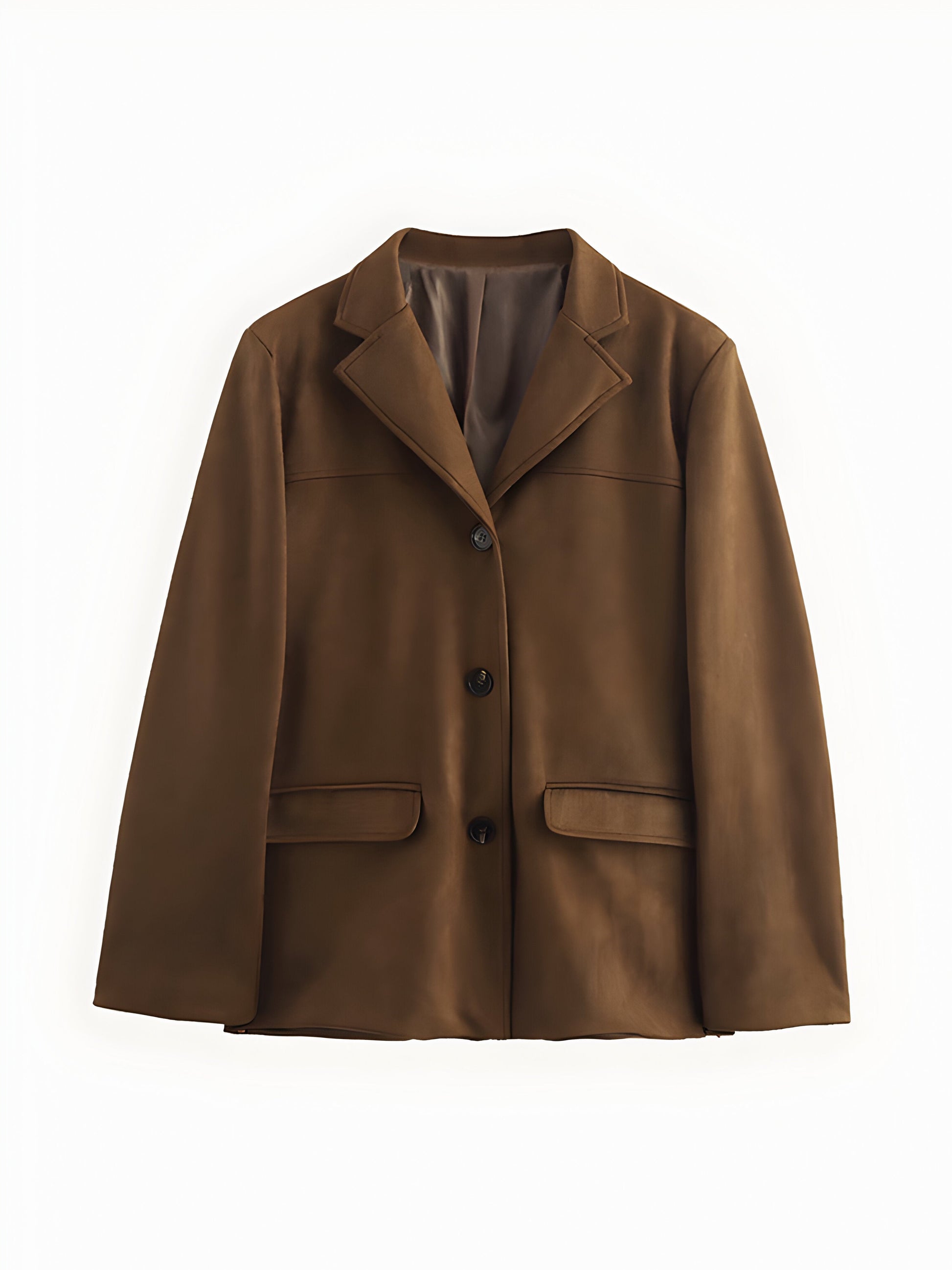 NOUVEAU RICHE Klassische Wildlederjacke Für Zeitlosen Stil Hochwertiges Wildleder Material Elegante Damenjacke Ideal Für Herbst Und Winter