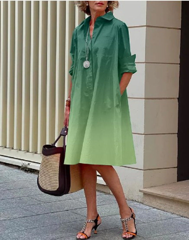NOUVEAU RICHE Alltagslook Polokleid Mit Atmungsaktiver Stretch Passform Grün