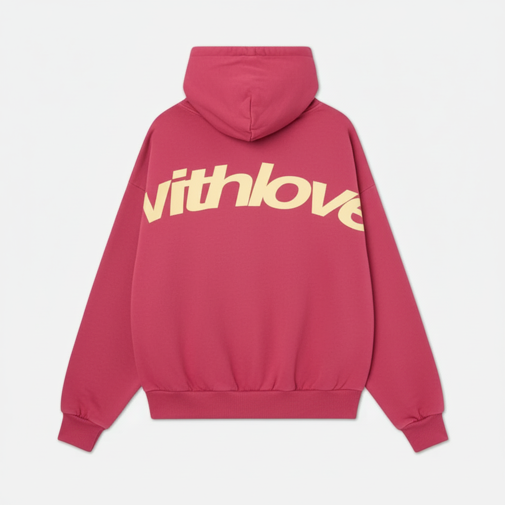 Damen Petra Mit Liebe Kapuzenpullover Oversized Baumwolle