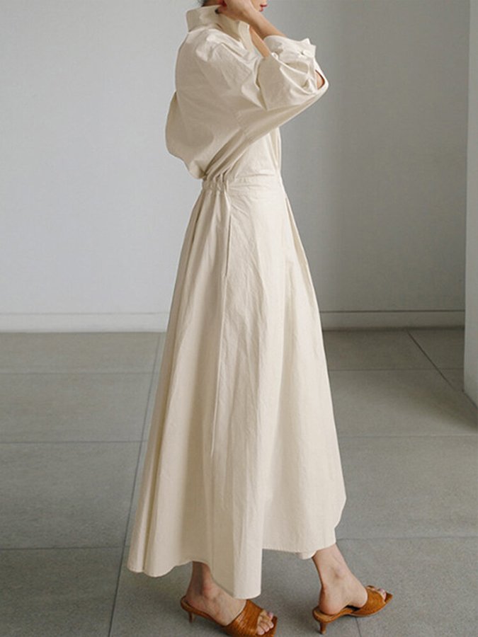 NOUVEAU RICHE Elegantes Damenkleid Vintage Stil Leichter Stoff Zeitlos