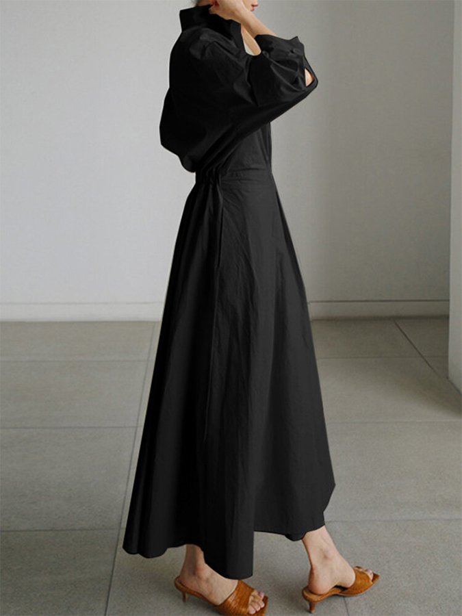 NOUVEAU RICHE Elegantes Damenkleid Vintage Stil Leichter Stoff Zeitlos