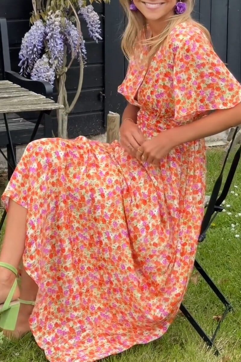 NOUVEAU RICHE Elegantes Maxikleid Mit V Ausschnitt Für Festliche Anlässe