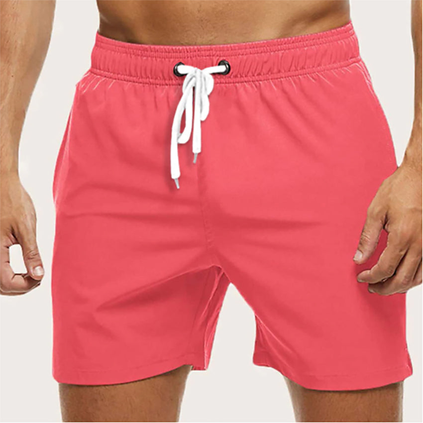 NOUVEAU RICHE Herren Schwimmshorts Schnell Trocknend Stilvolles Design Pink