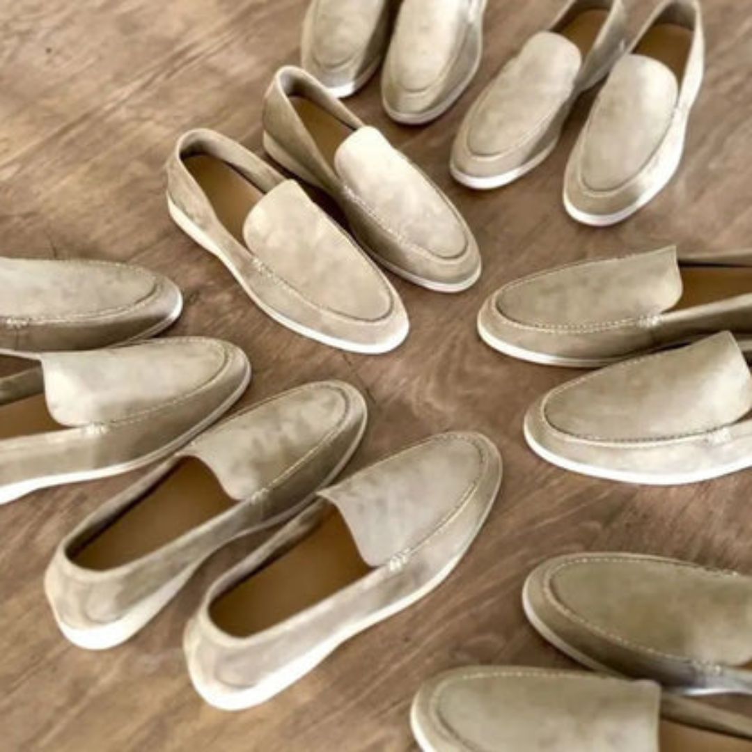 NOUVEAU RICHE Herren Wildleder Slipper Mit MemorySchaum Einlegesohle
