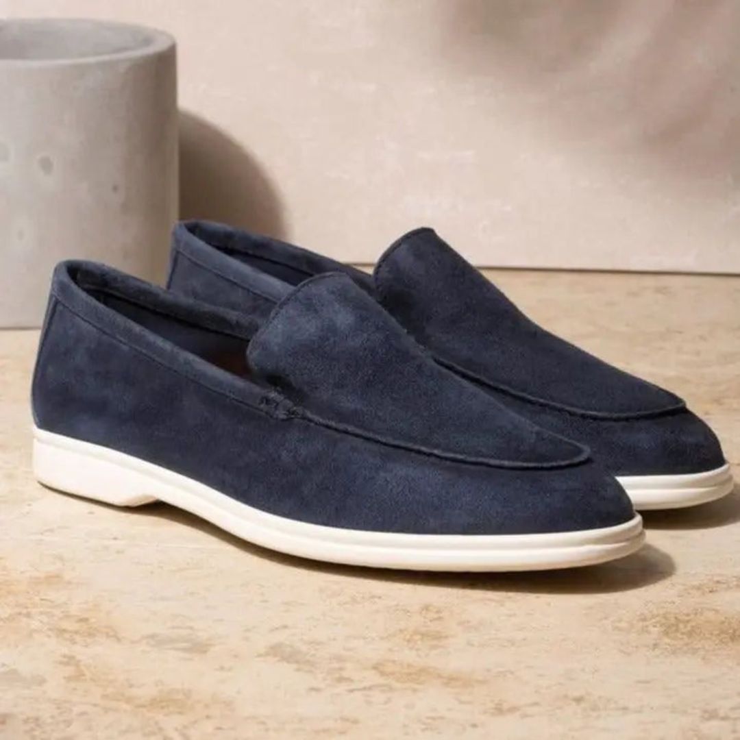 NOUVEAU RICHE Herren Wildleder Slipper Mit MemorySchaum Einlegesohle
