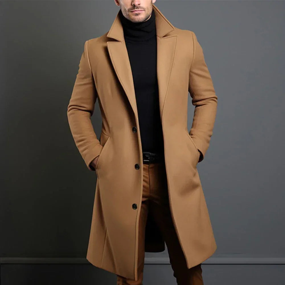 NOUVEAU RICHE Klassischer Übermantel Mit Taillierter Passform Vielseitig Beige