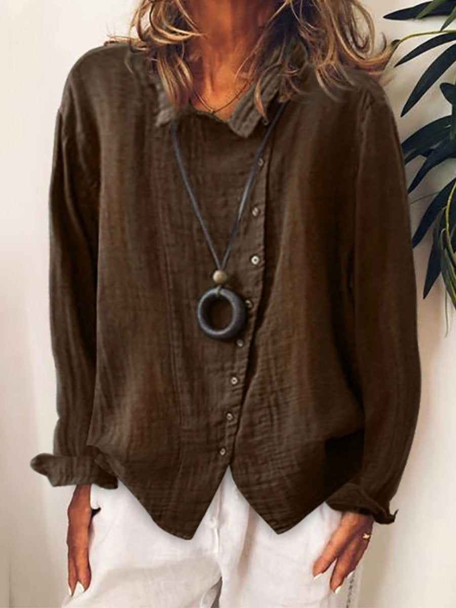NOUVEAU RICHE Lässiges Longshirt Aus Baumwolle Und Leinen Für Damen
