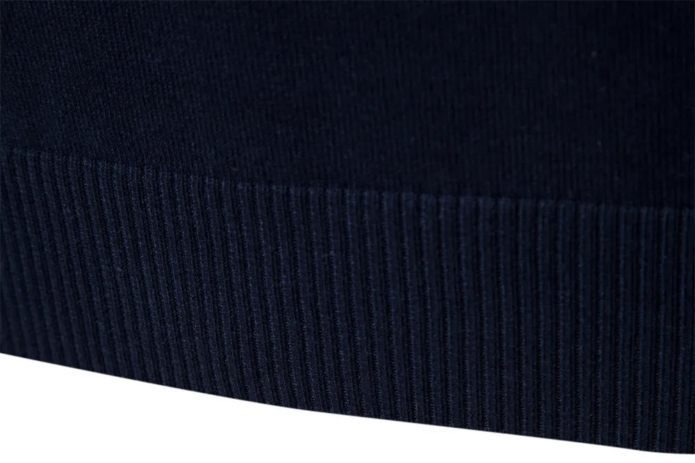 NOUVEAU RICHE Pullover Viertel-Reißverschluss Streifen Baumwollmix